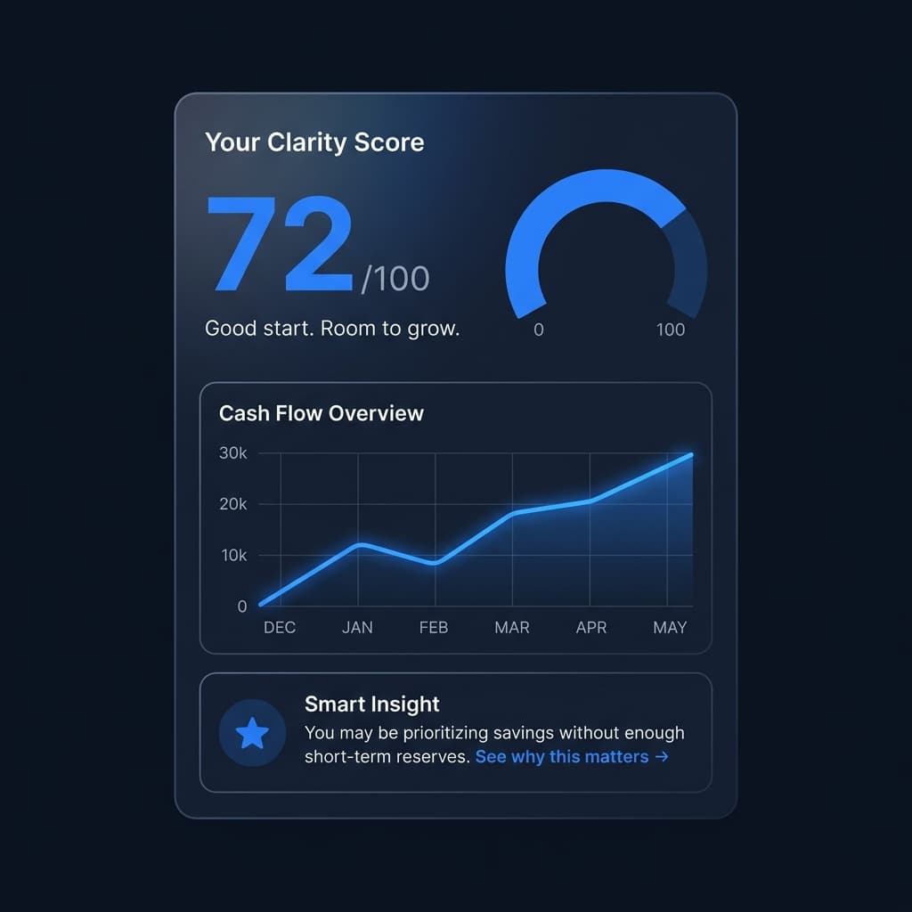 Your FortiFi Clarity Score dashboard preview