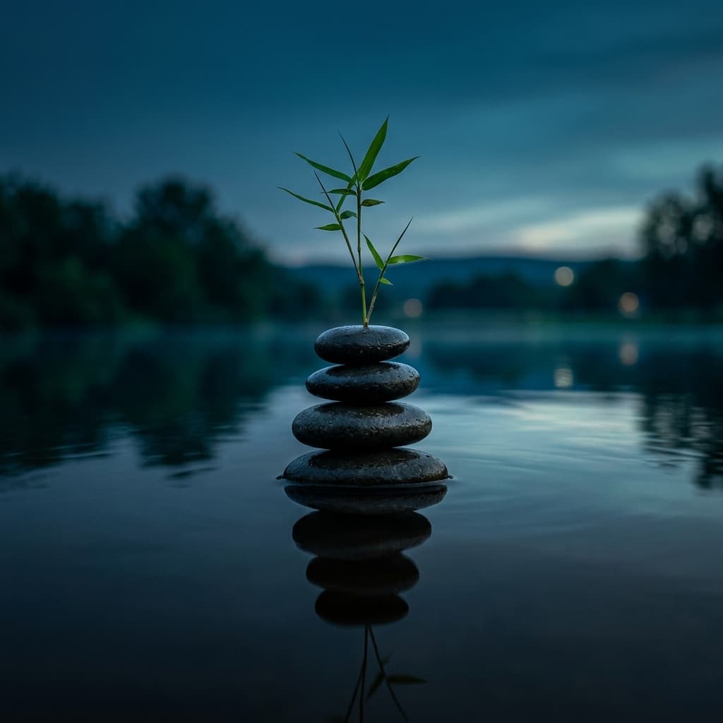 Zen balance stones representing financial peace of mind