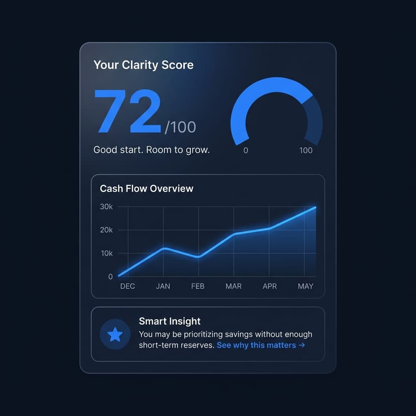 FortiFi Clarity Score dashboard